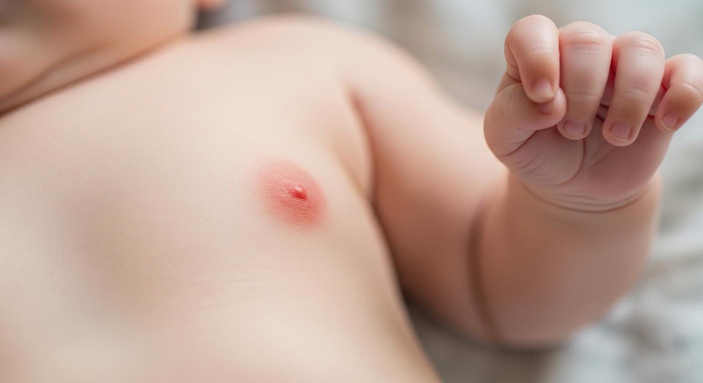 아기 피부 발진 두드러기