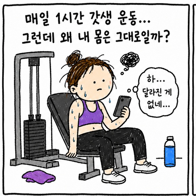 운동해도 변화가 더딘 이유, 오래 앉아 있는 습관