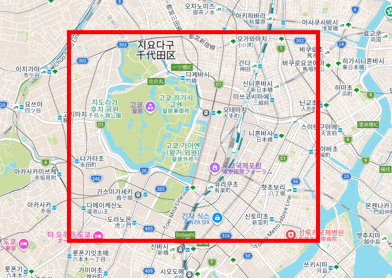일본지도 한글판 한눈에 보기