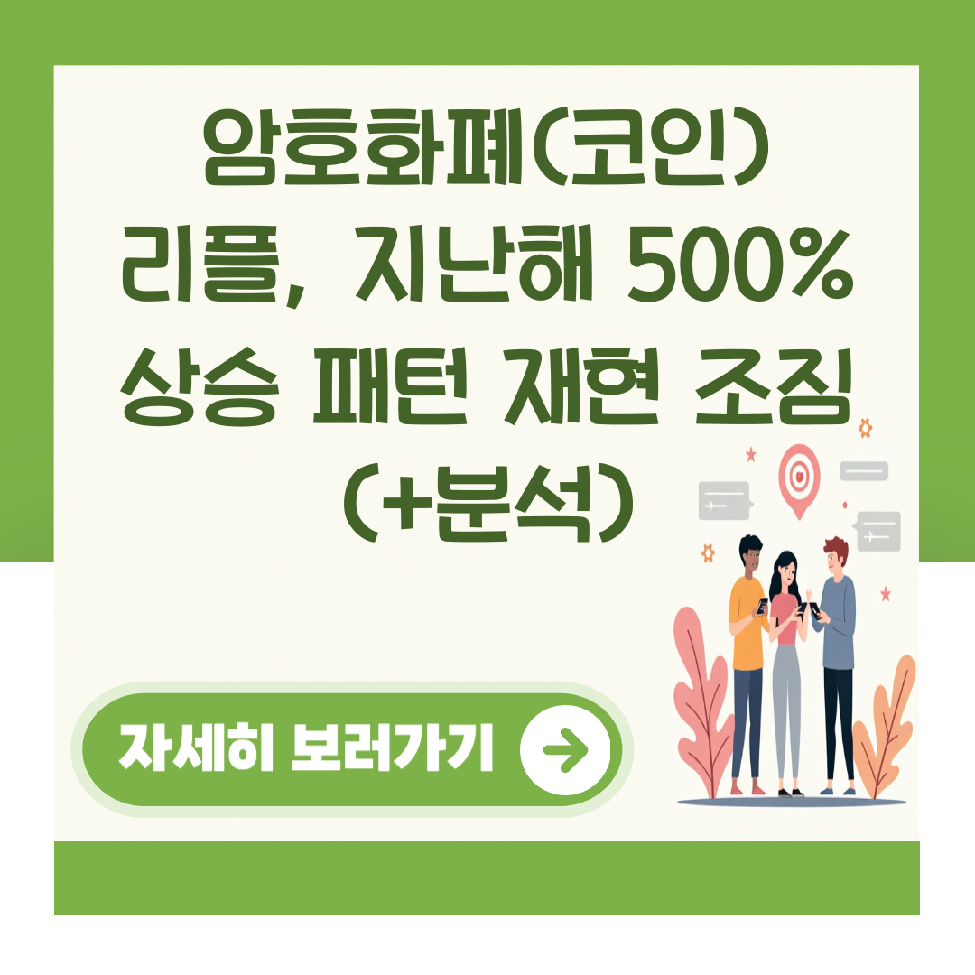 암호화폐(코인) 리플, 지난해 500% 상승 패턴 재현 조짐 (+분석) 대표 이미지