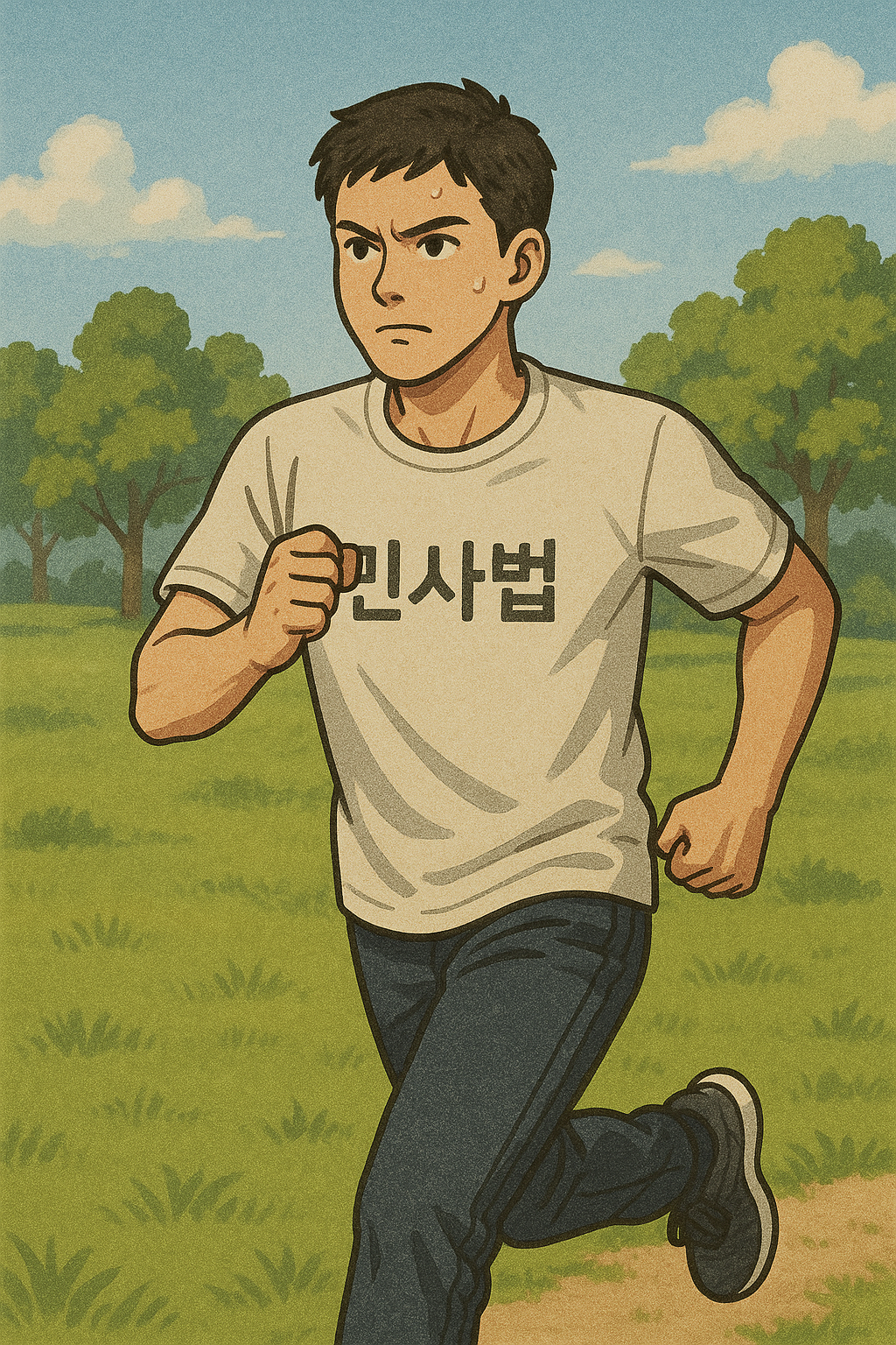 체력 단련 중인 수험생