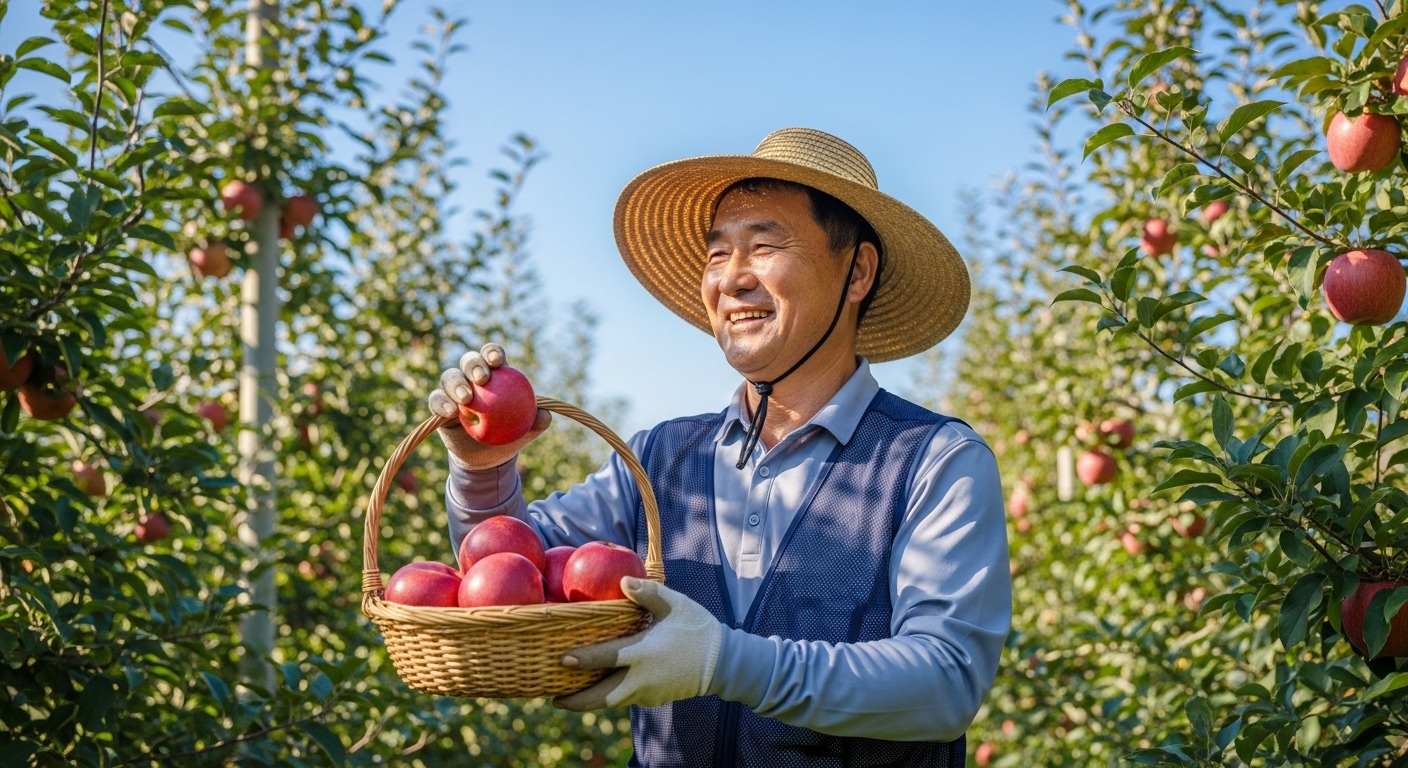 8월 제철과일 사과