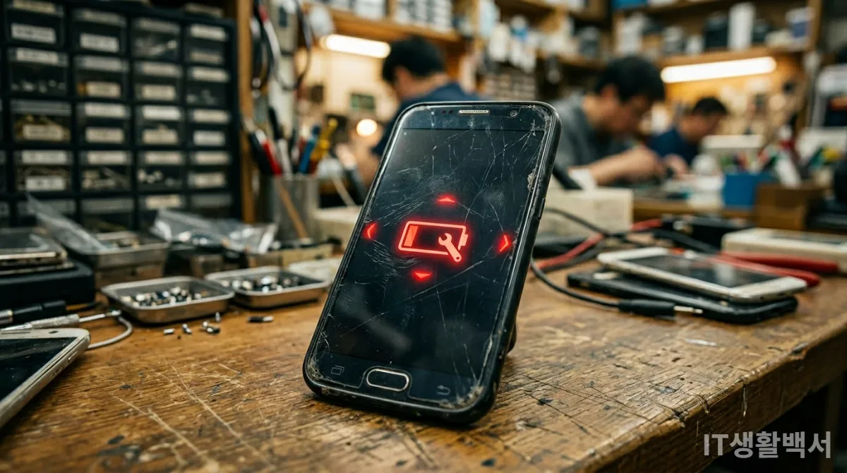 배터리 성능이 저하되어 오래된 스마트폰의 발열 문제