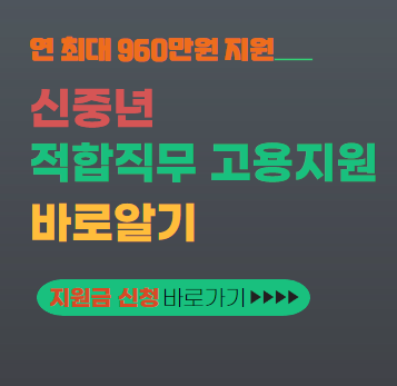 신중년 적합직무 고용지원 대표이미지