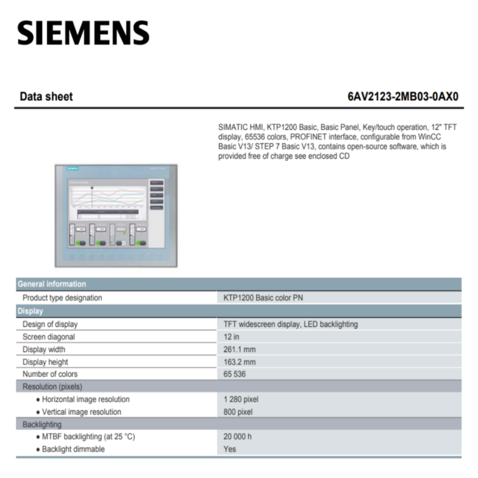 지멘스(SIEMENS) 서보드라이버 HMI 6AV2123-2MB03-0AX0 메뉴얼 다운로드