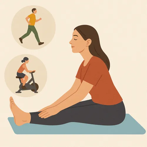 혈액순환 운동 요가 자세 그림