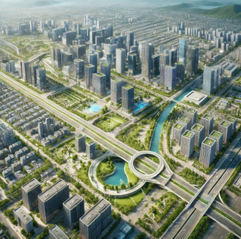 신도시 개발 조감도