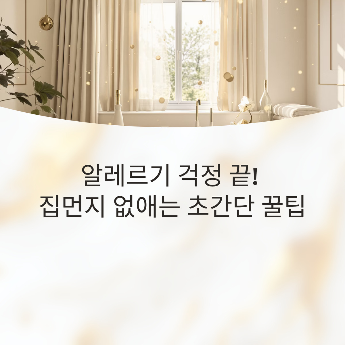 집먼지와 영원히 작별! 놀라운 청소 비법 공개