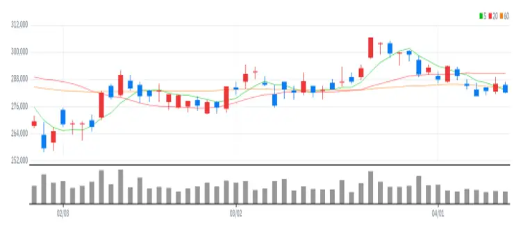 POSCO홀딩스 차트