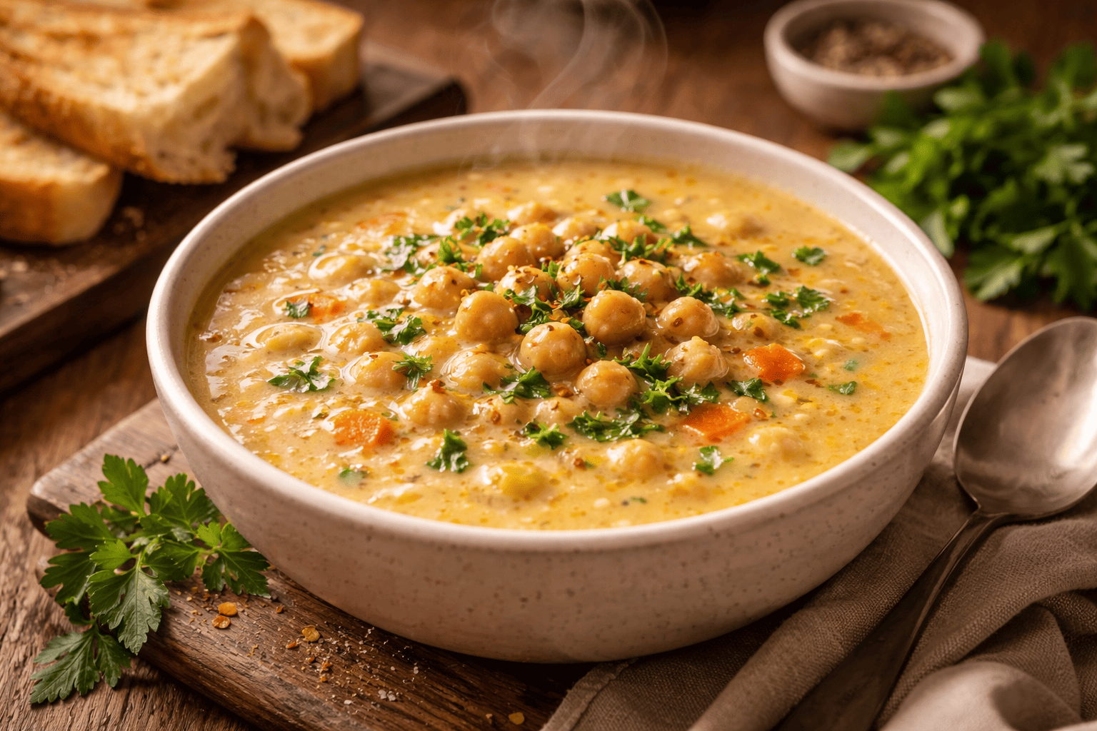 병아리콩 스프의 영양과 장점