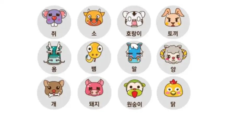 띠별 동물 이미테이션