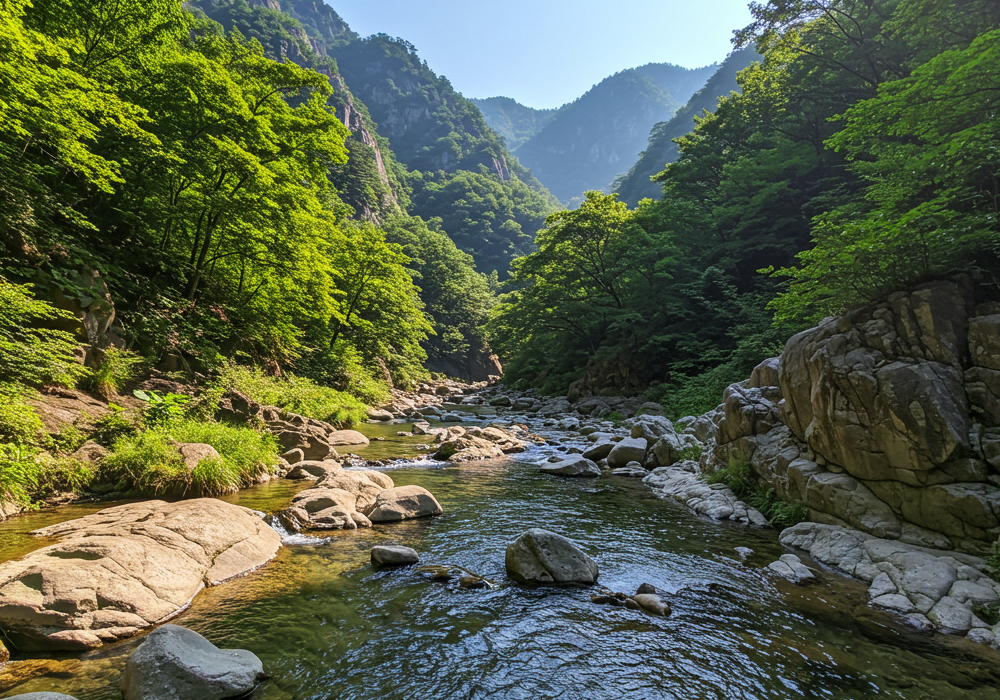 덕유산계곡물놀이