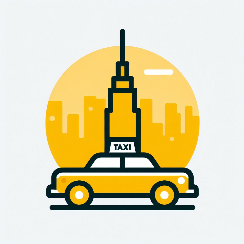 택시와 도시 로고