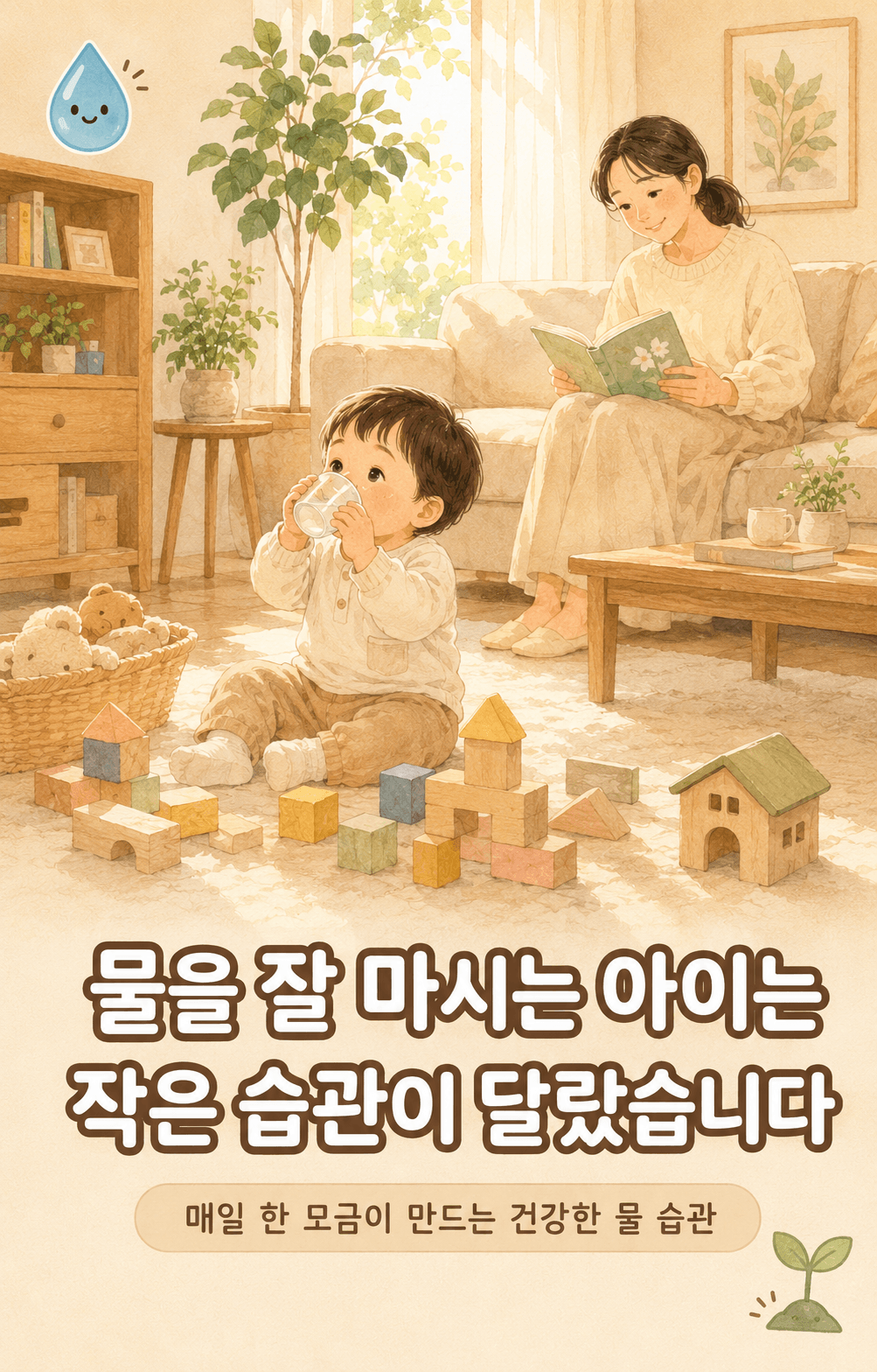 물을 잘 마시는 아이는 작은 습관이 달랐습니다