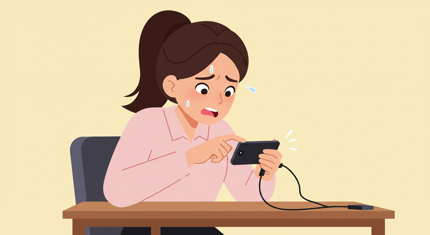 충전하면서 게임하는 모습