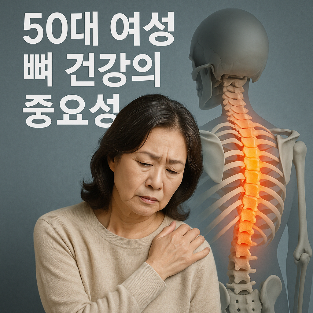 50대 여성 뼈 건강의 중요성