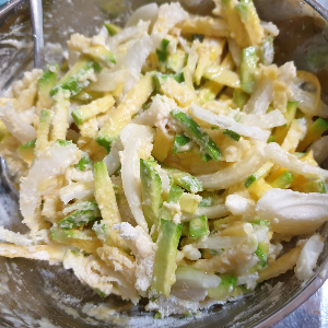 애호박채소전반죽