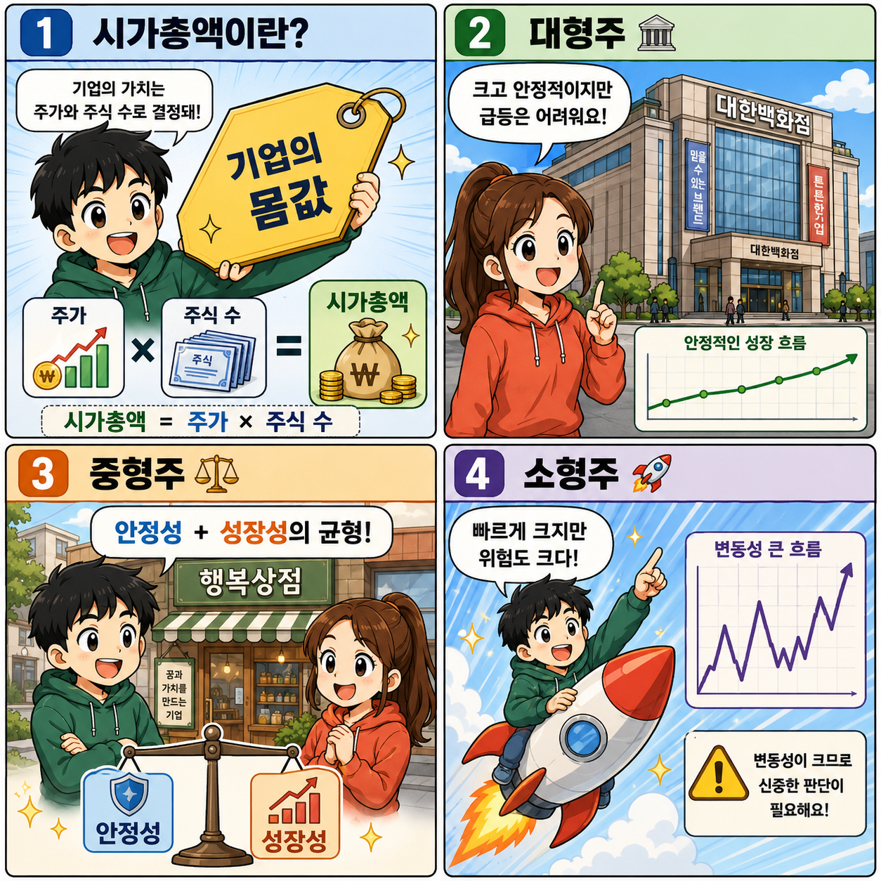 시가총액 대형주 중형주 소형주 설명