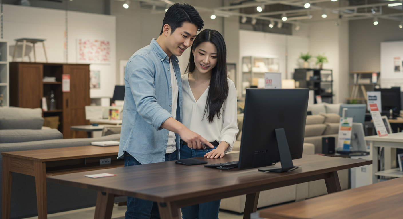 컴퓨터 책상 1100