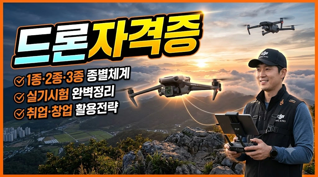 드론자격증 (종별체계, 실기시험, 활용전략)
