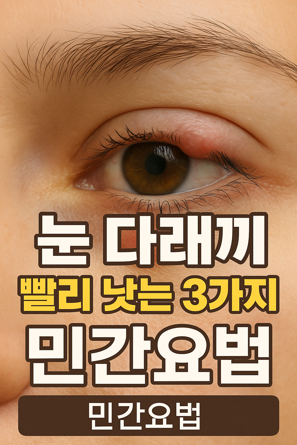 눈 다래끼 빨리 낫는 3가지 민간요법.