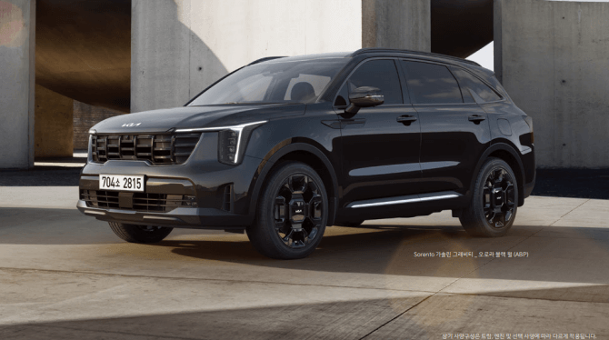 쏘렌토 페이스리프트 가격 터보 하이브리드 신형