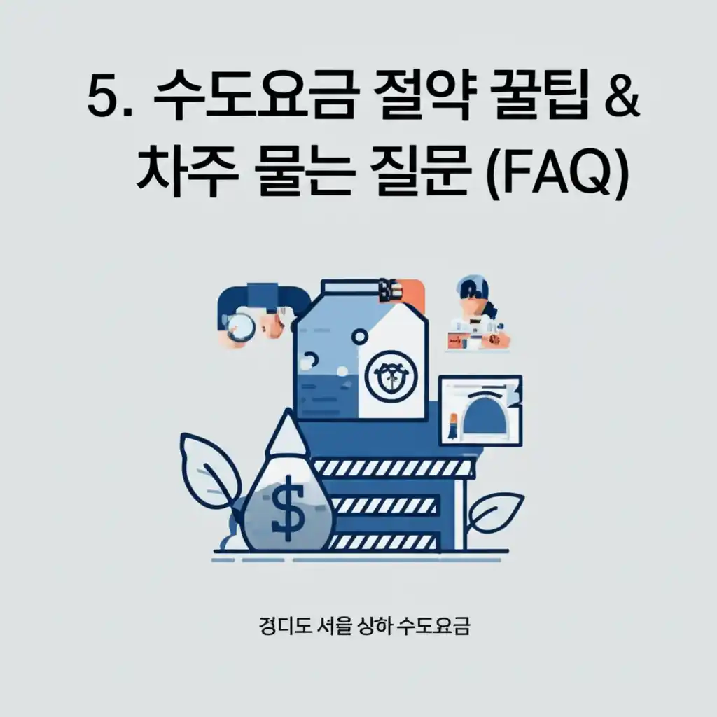 경기도 서울 상하 수도요금 절약 꿀팁과 FAQ 안내 이미지