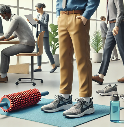 장시간 서서 일하는 직업군을 위한 다리 부종 예방법 관련 이미지