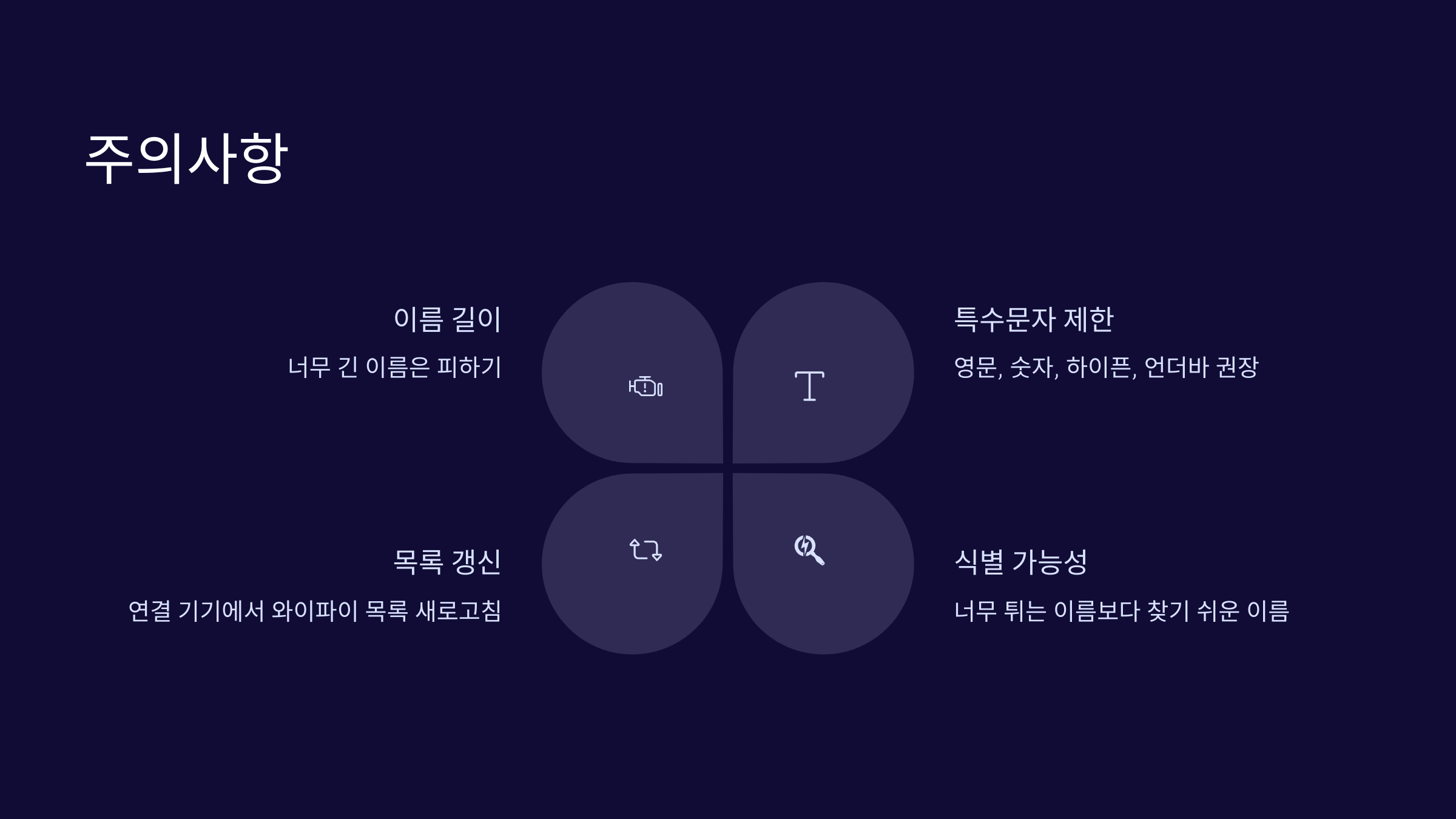 주의사항