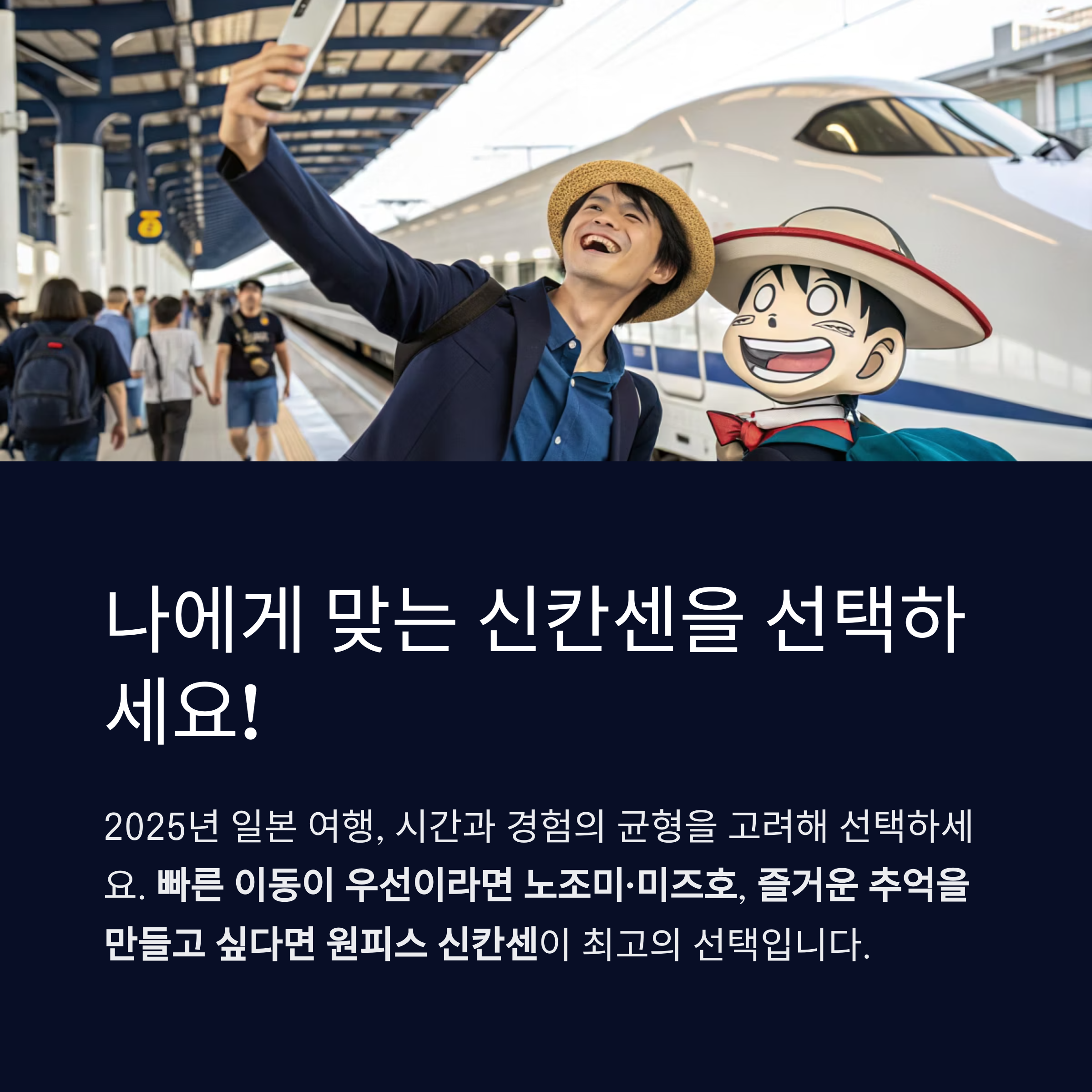 나에게 맞는 신칸센을 선택하세요!