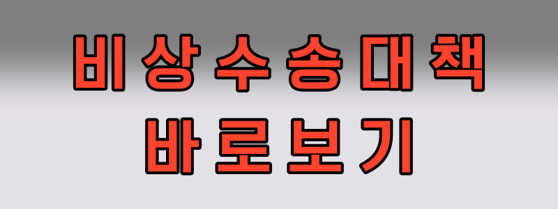 비상수송대책