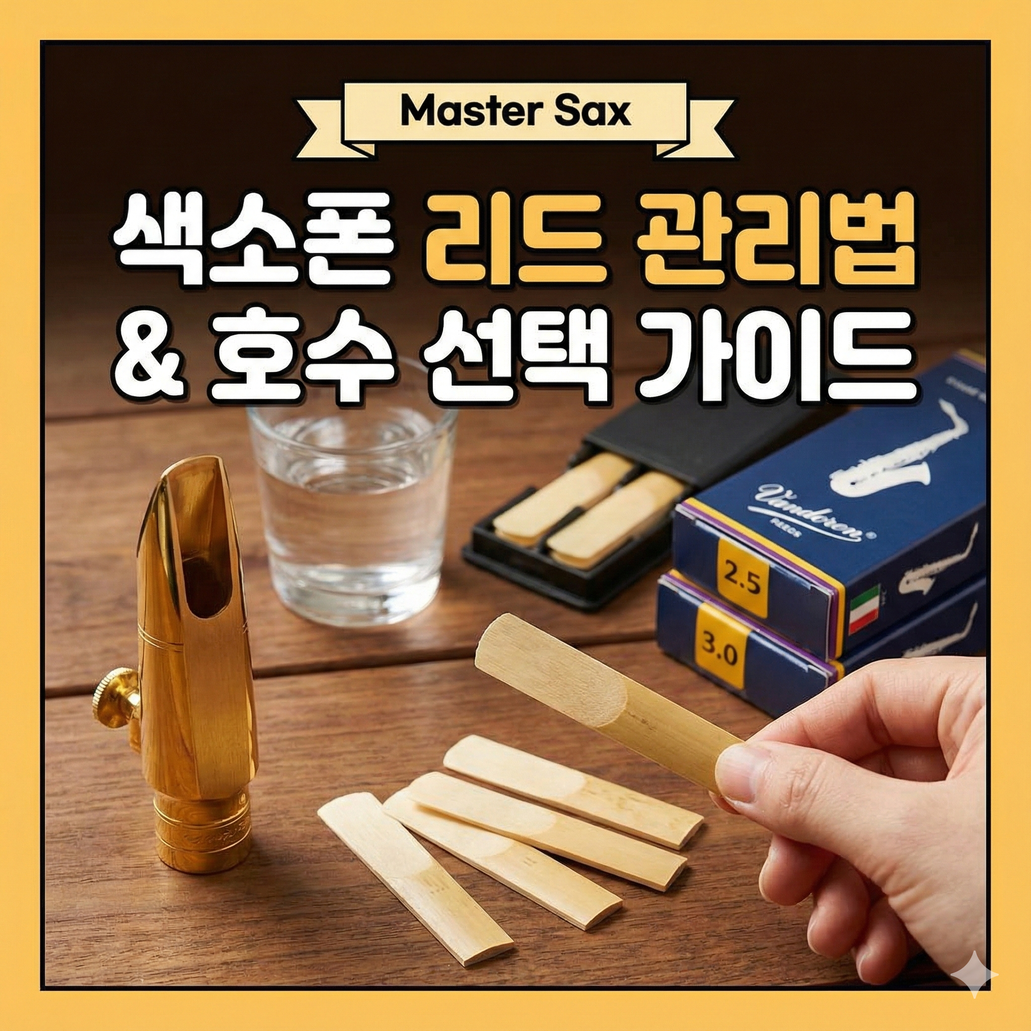 색소폰 리드 관리법
