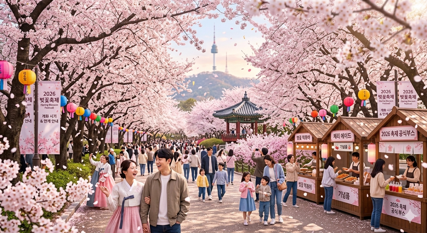 지역별 벚꽃 만개