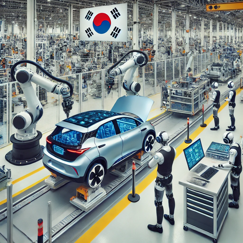 전기차 생산 이미지