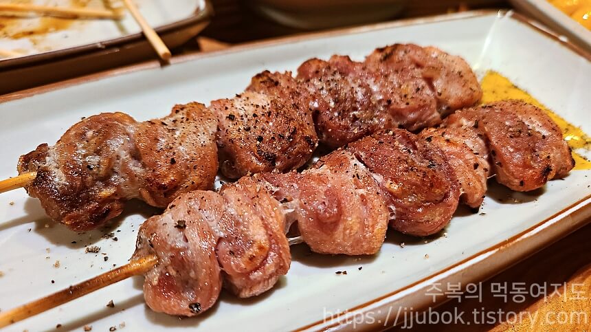 야키토리-하루-닭목살-꼬치