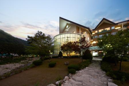 한화리조트 산정호수 안시 모습