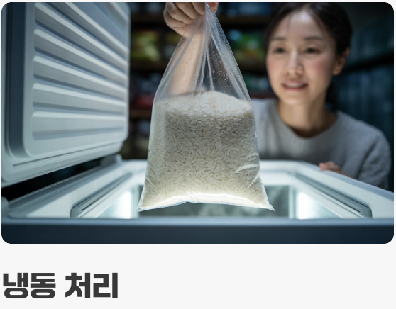 쌀벌레 생긴 쌀, 어떻게 할까?