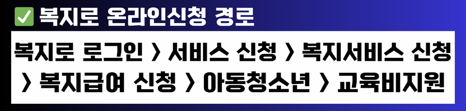 복지로 온라인신청 경로