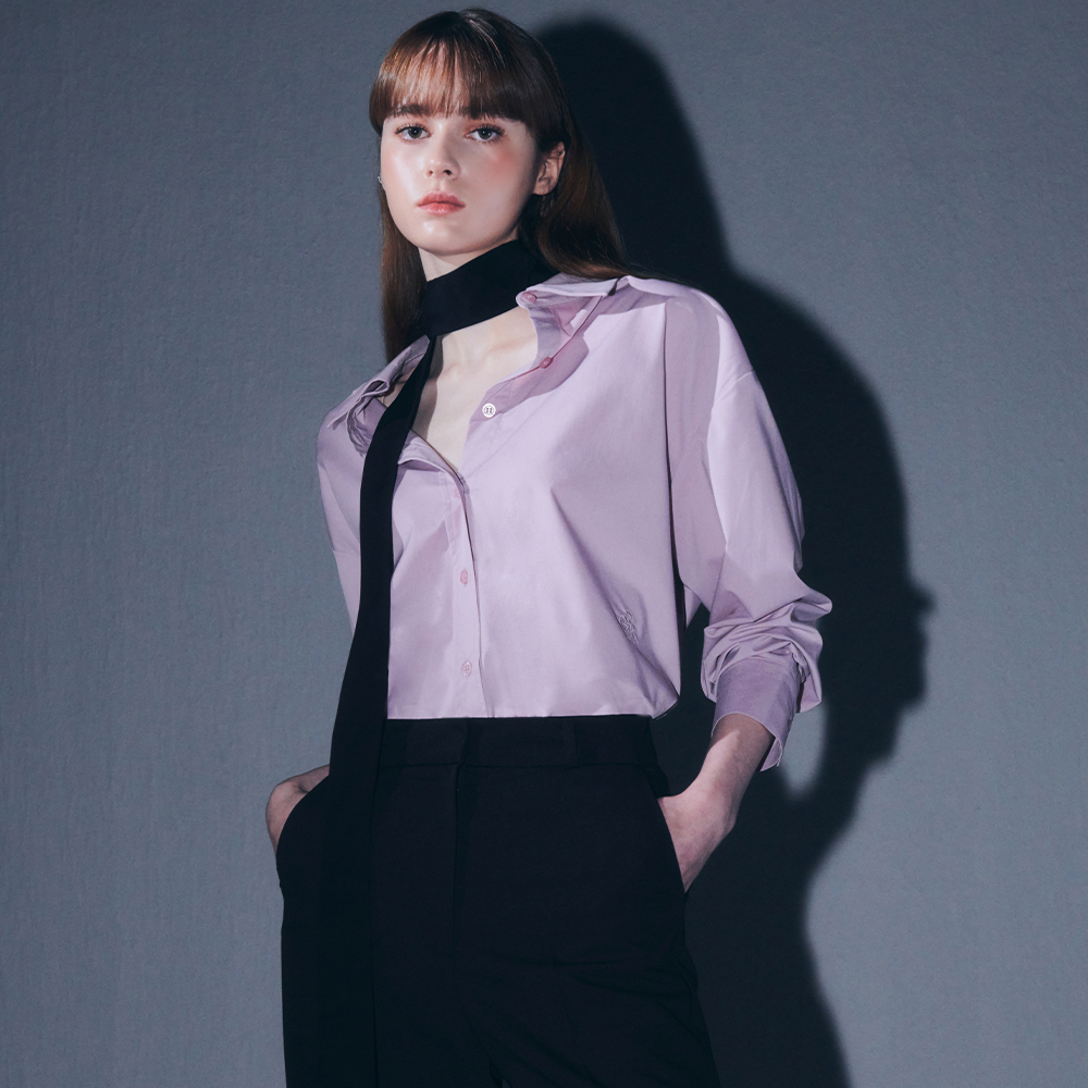 시티브리즈 22FW 링클 프리 베이직 셔츠 LAVENDER