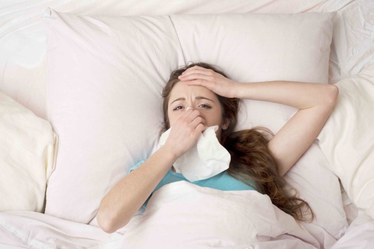 감기 걸린 모습