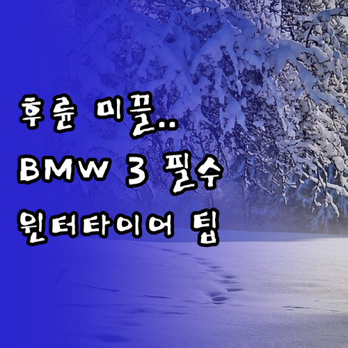 후륜구동 BMW 3시리즈 겨울 안전 ..