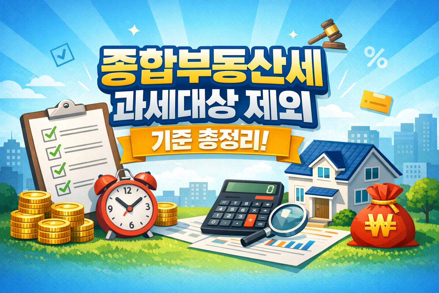 종합부동산세 과세대상 제외 기준 총정리, 나는 해당될까?