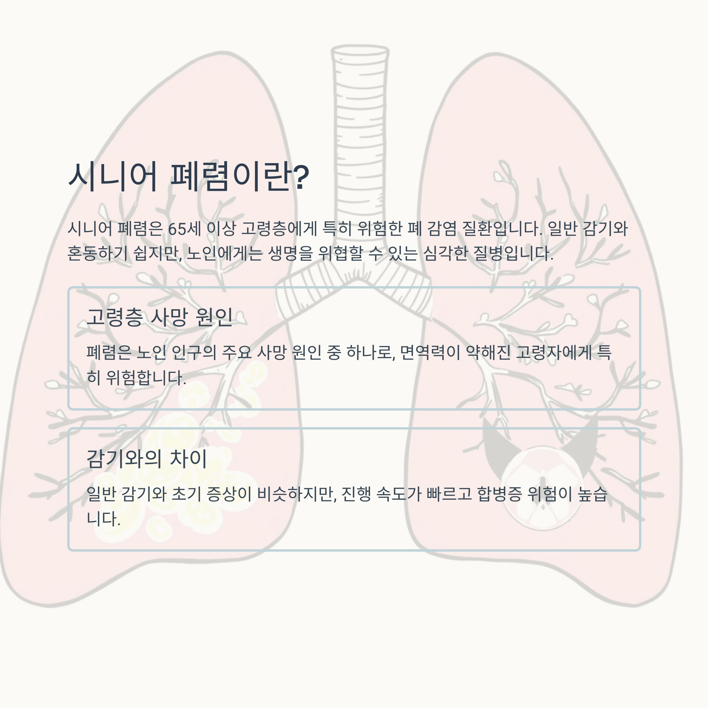 어르신 건강 빨간불, 시니어 폐렴 심층 분석 및 예방 전략