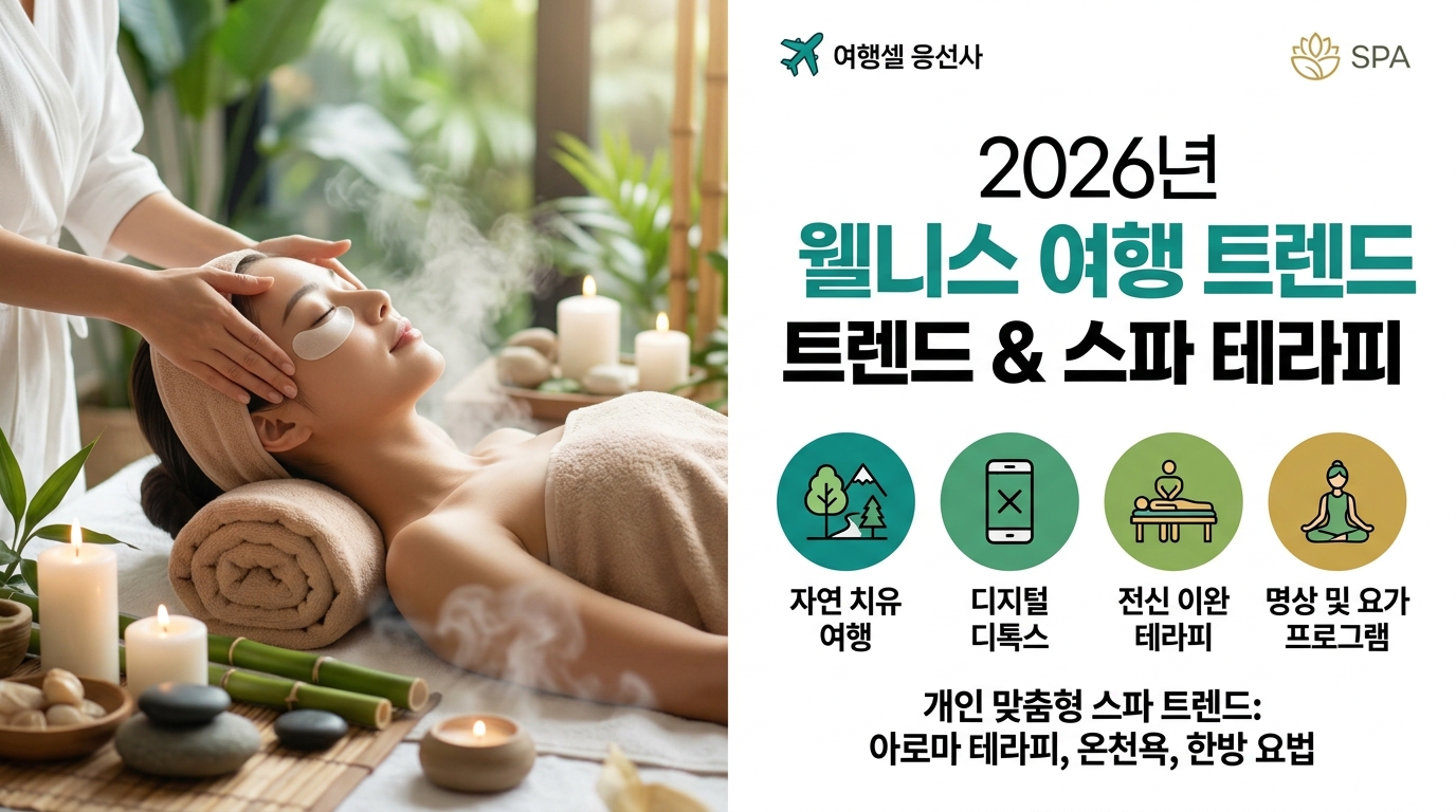 2026년 치유관광산업법 시행으로 더욱 고도화될 웰니스 여행 트렌드를 확인하세요.