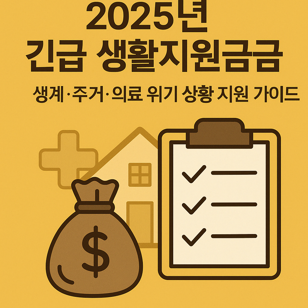 긴급 생활지원금 총정리 ❘ 생계·주거·의료 위기 상황 지원 가이드