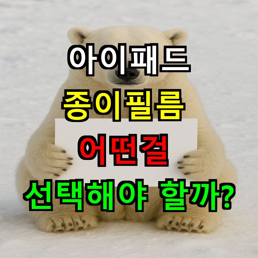 아이패드 종이필름 어떤걸 선택해야 할까? 브랜드별 완벽 비교