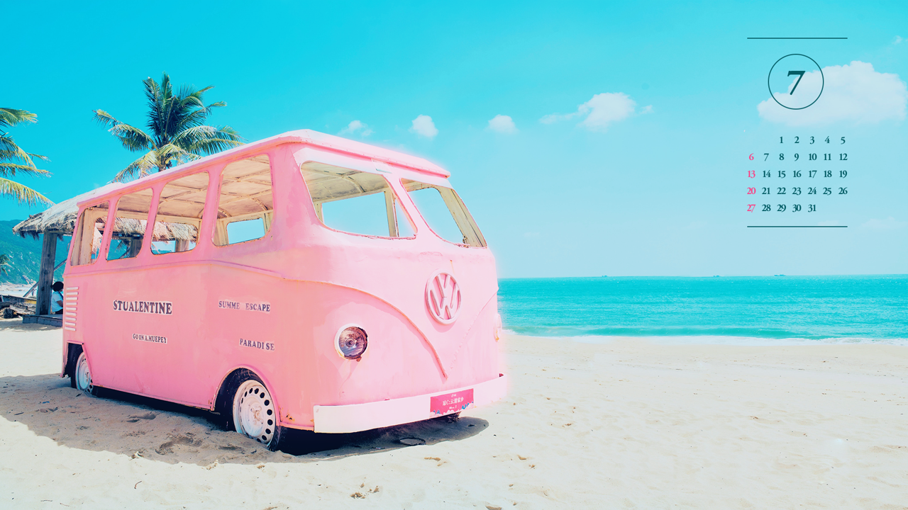 01 바캉스 A - 2025년7월 노트북배경화면