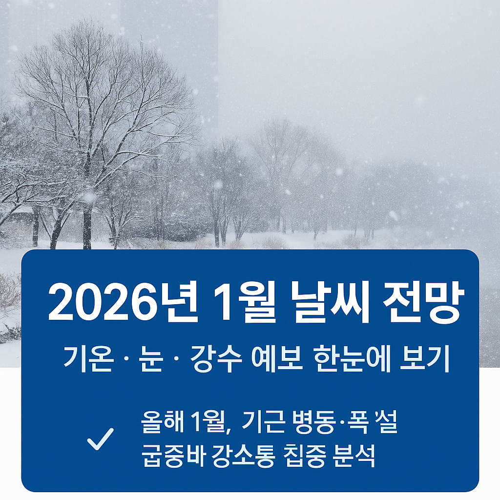 1월 날씨 전망