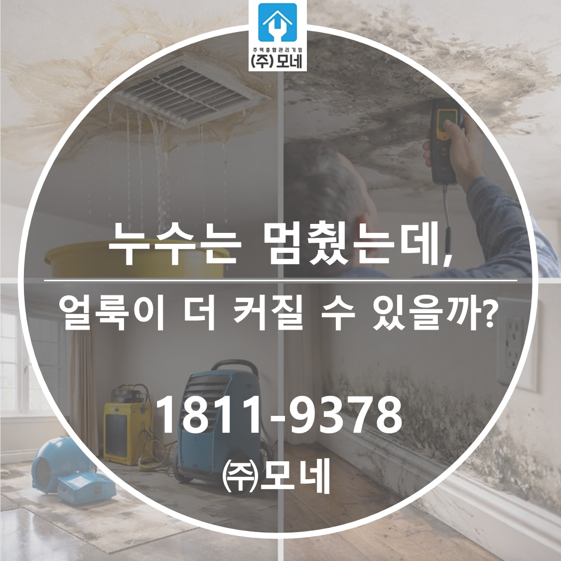 누수는 멈췄는데 얼룩이 더 커질 수 있을까?