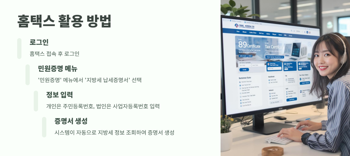 지방세 세목별 과세증명서 인터넷발급 2025 4